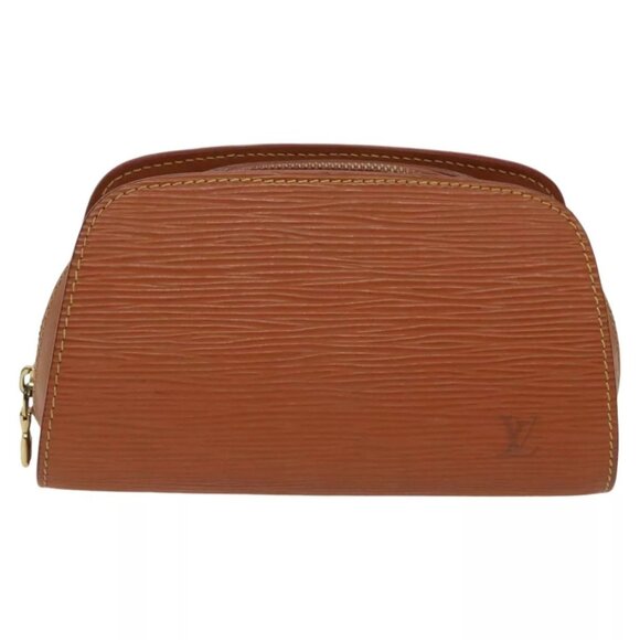 LOUIS VUITTON Epi Dauphine PM Pouch Brown - Picture 1 of 15